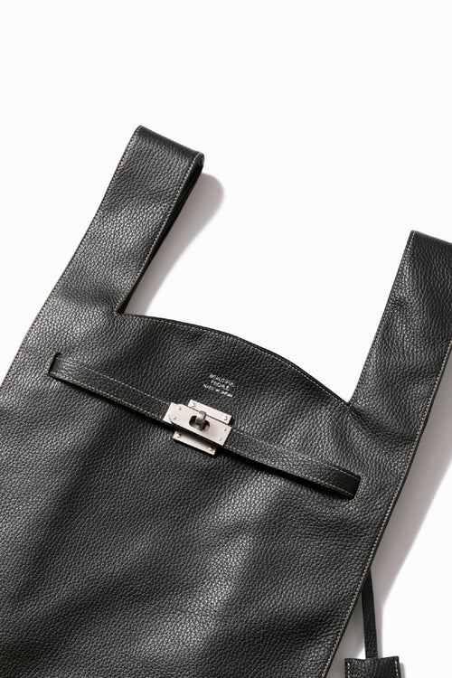 Large Market Bag in Shrink Leather