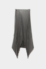 Wool and Silk Pleated Skirt