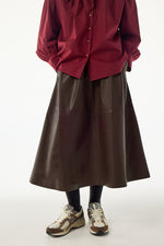 Claude Leather Skirt