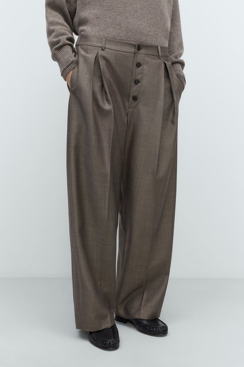 Tailoring Mohair Buttoned Pants