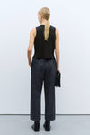 Merino Wool Ribbed Waistcoat