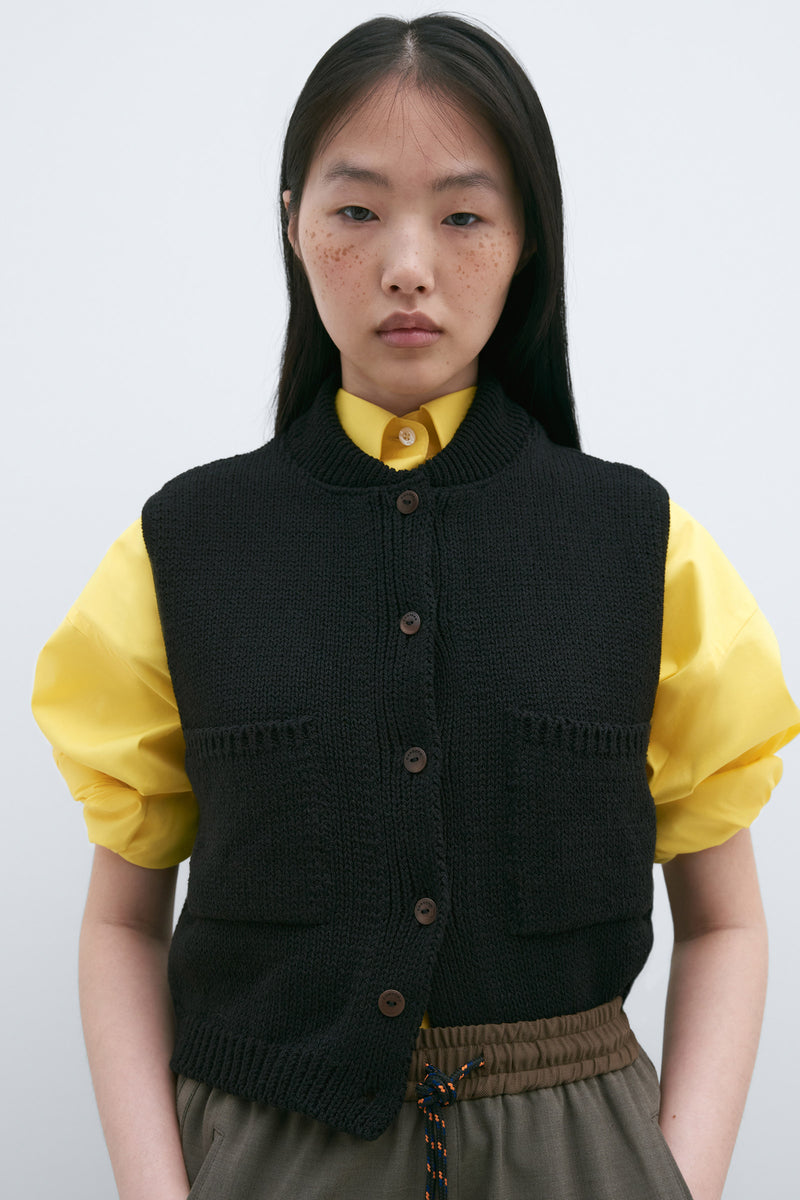 Cotton Knitted Waistcoat