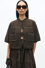 Cotton Stitched Knitted Top