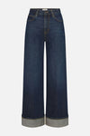 The Cuffed Wide Jeans