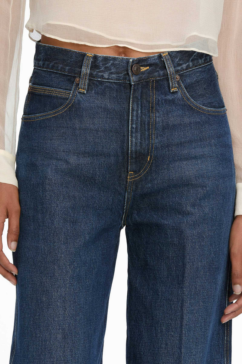 The Cuffed Wide Jeans