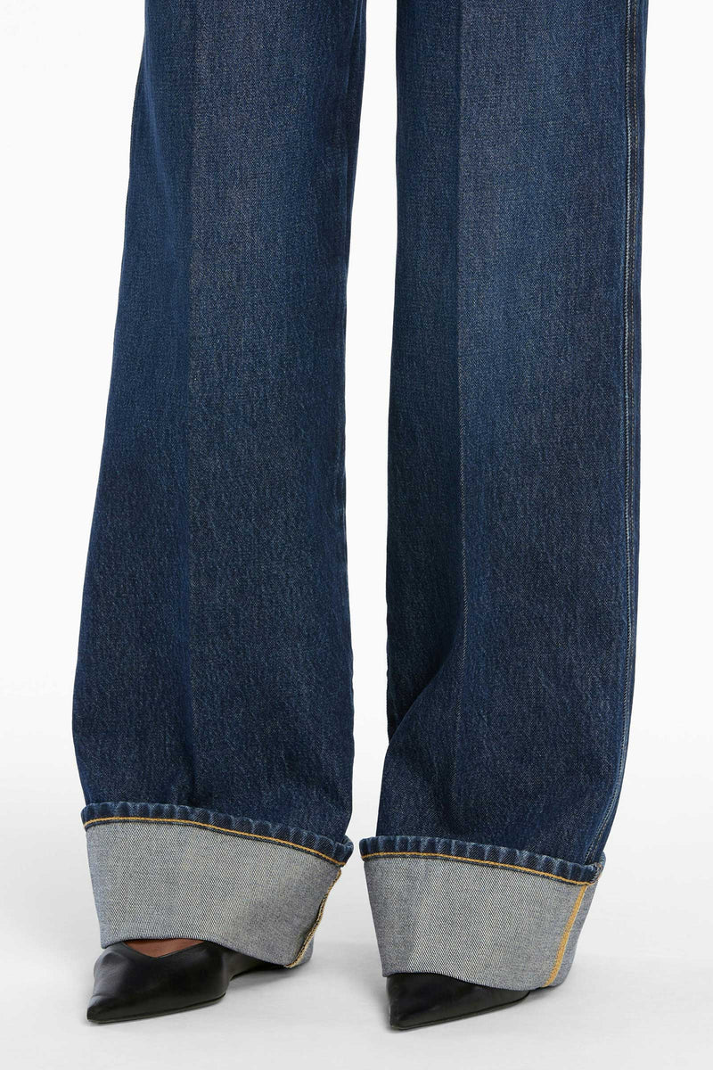 The Cuffed Wide Jeans