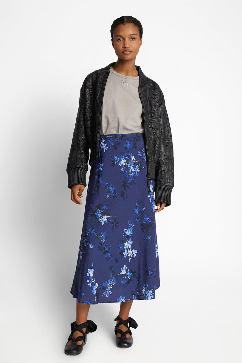 Carson Viscose Midi Skirt