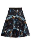 Charming Printed Polyester Pleated Skirt