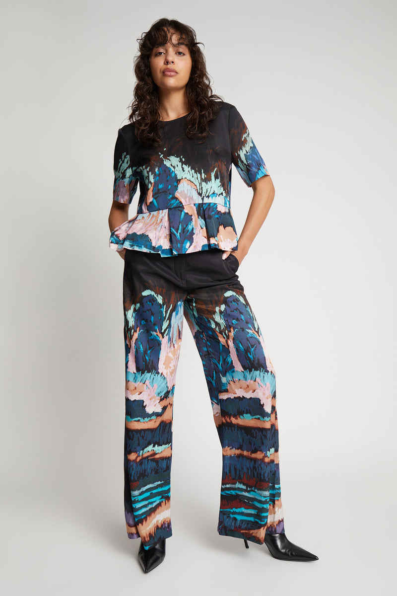 Eileen Printed Viscose Trousers