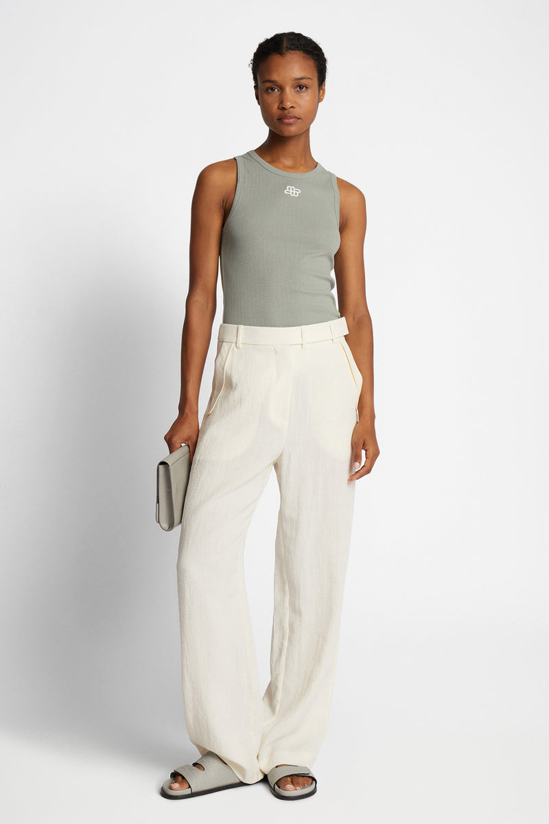 Farris Viscose Wide-Leg Trouser