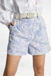 Fidelma Embroidery Cotton Shorts