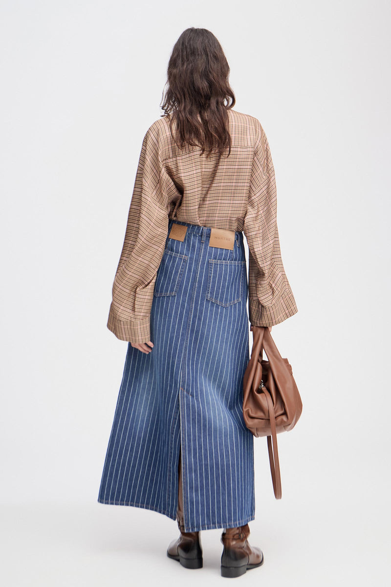 Livono Denim Midi Skirt