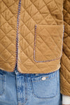 Lizetta Quilted Velvet Jacket