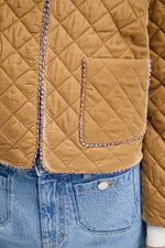 Lizetta Quilted Velvet Jacket