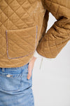 Lizetta Quilted Velvet Jacket