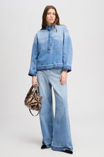 Luxa Cotton Denim Top