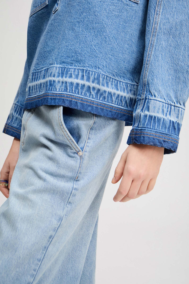 Luxa Cotton Denim Top