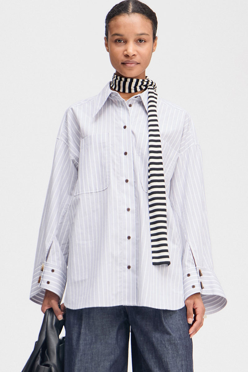 Lynne Striped Cotton Shirt