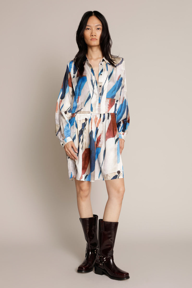Metus Silk-Blended Dress