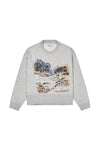 Sazzily Embroidery Cotton Sweatshirt