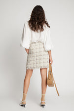 Soke Wool-Blended Boucle Skirt