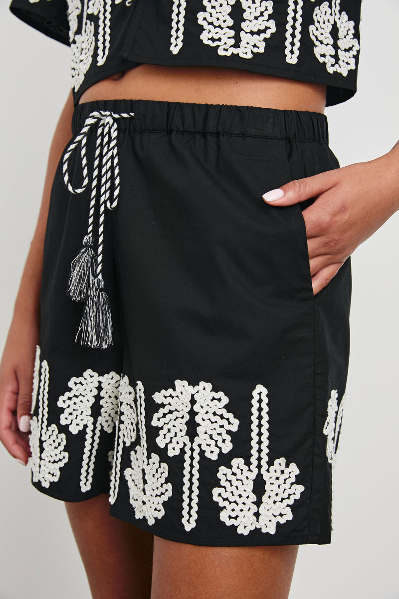 Armanda Embroidery Cotton Shorts