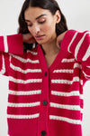 Geneva Striped Cotton Cardigan