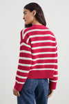 Geneva Striped Cotton Cardigan