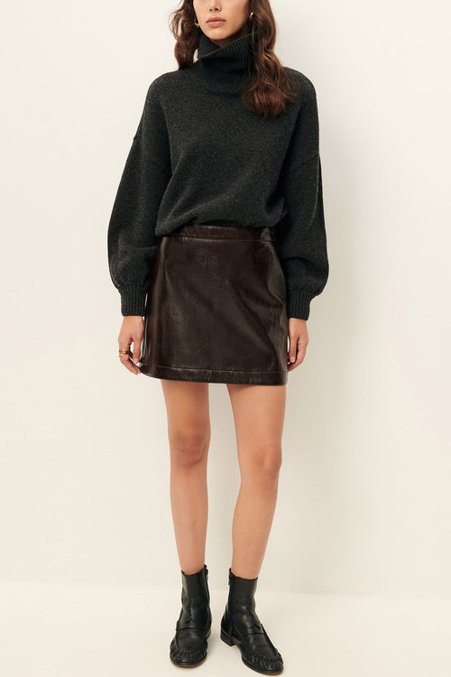 Abby Vinyl Mini Skirt