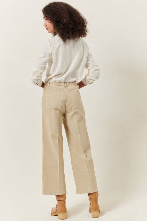 Alberpeach Cotton-Blended Pants