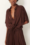 Alfassa Night Satin Blouse