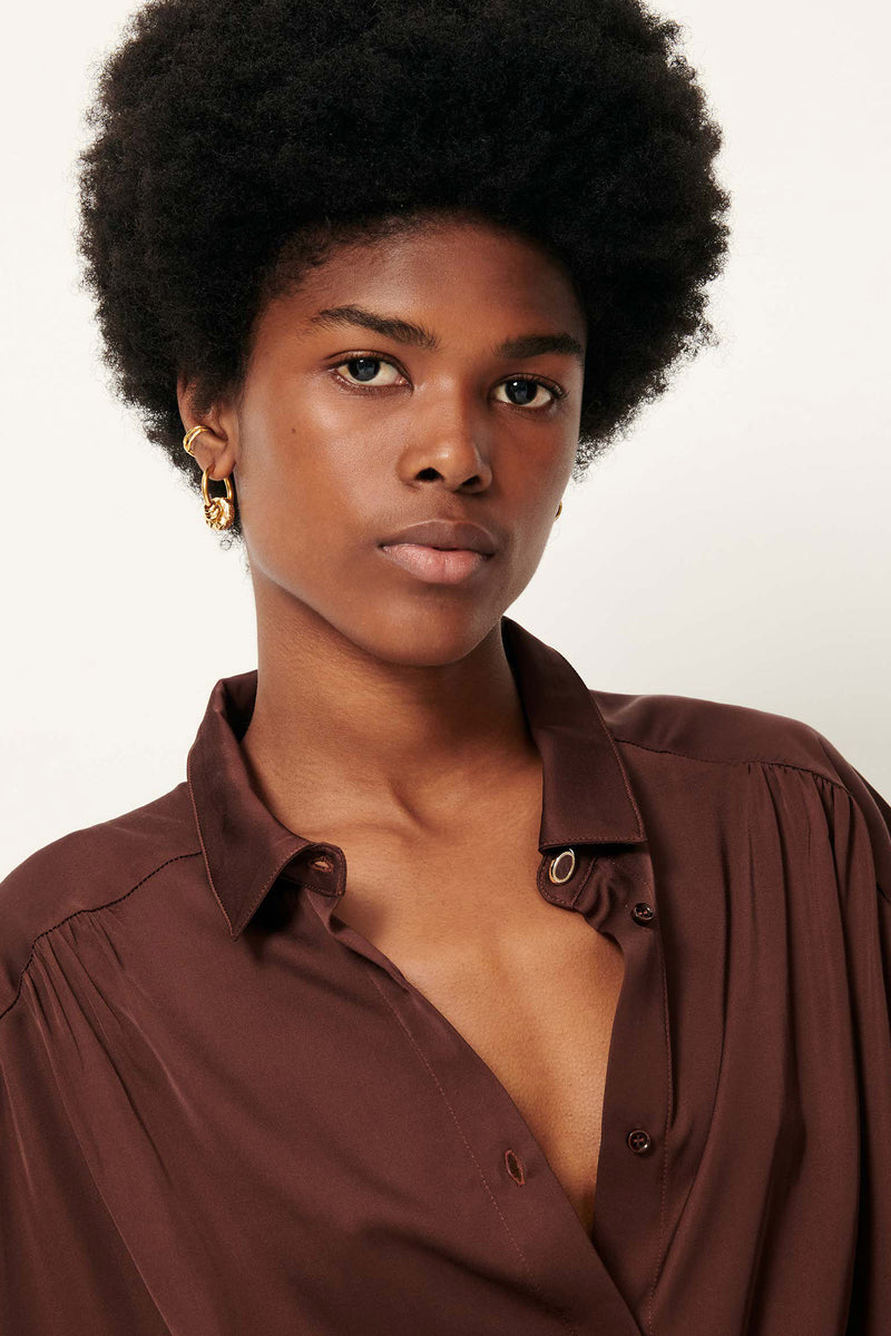 Alfassa Night Satin Blouse