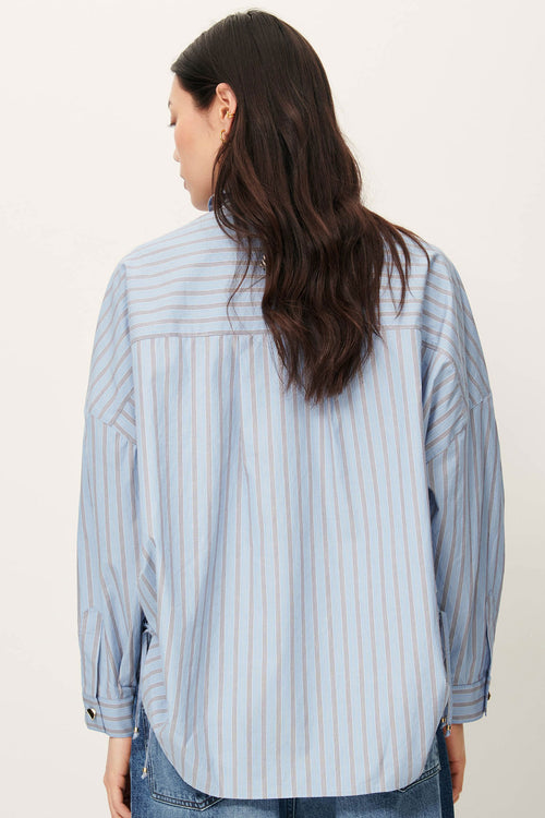 Danie Striped Poplin Shirt