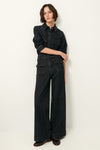 Manhattan Denim Flared Trousers