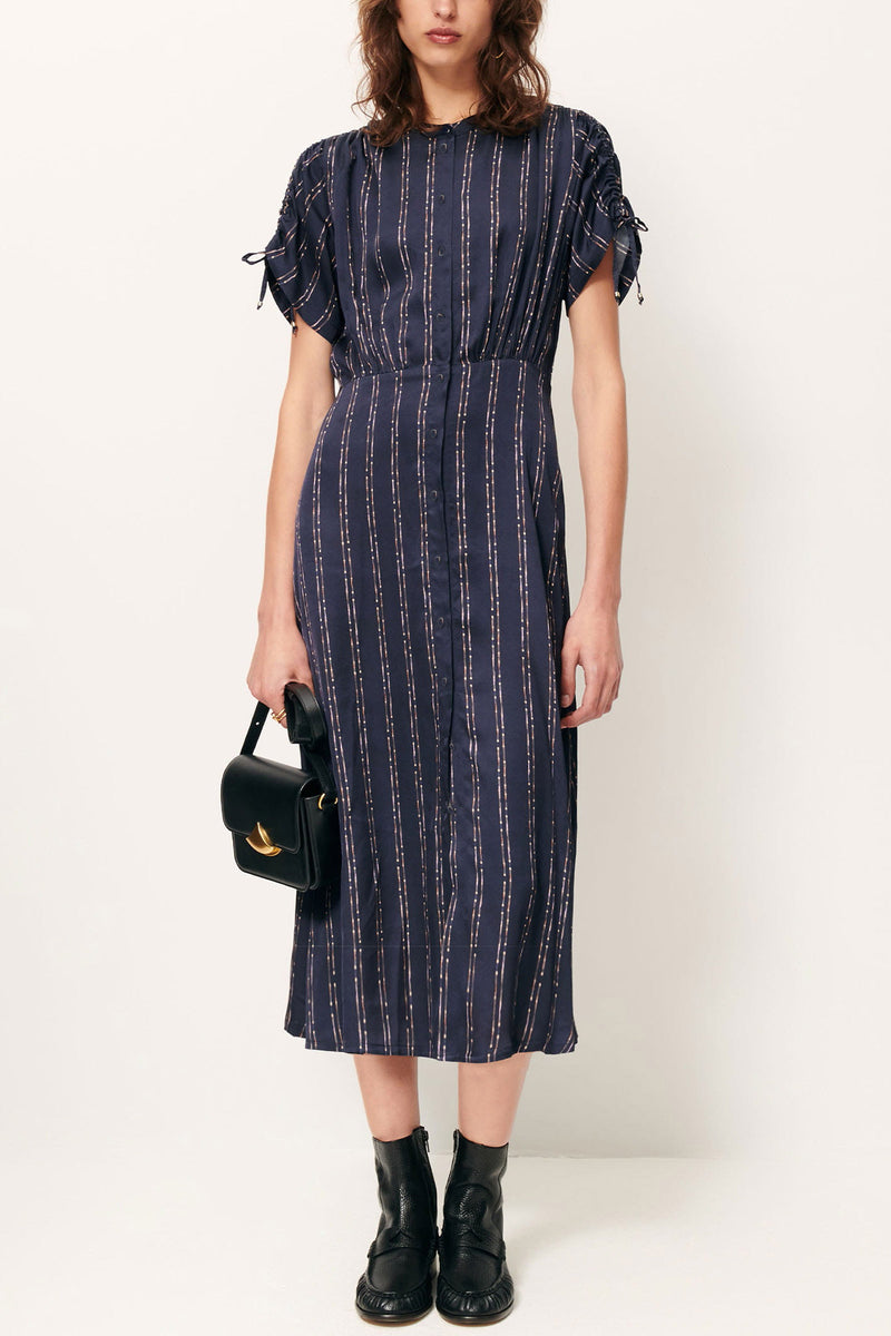 Nolong Satin Midi-Dress