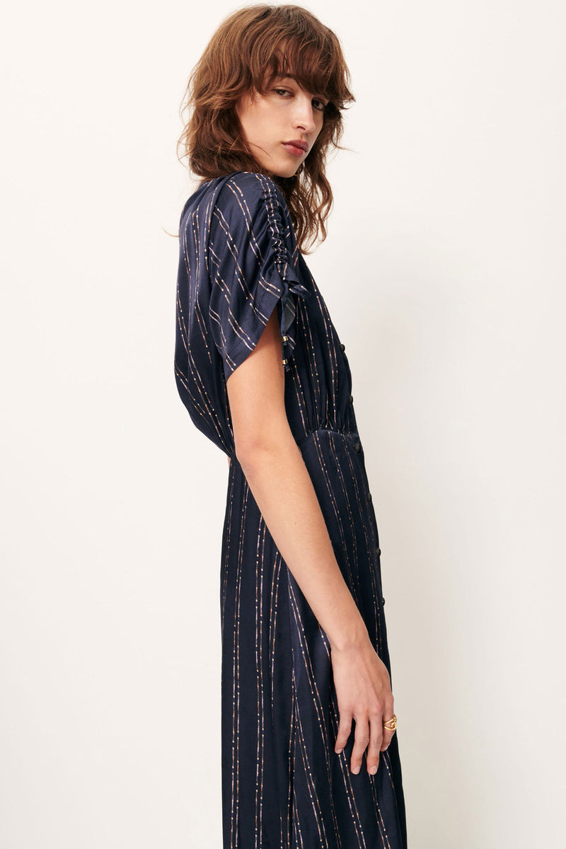 Nolong Satin Midi-Dress