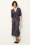 Nylia Printed Satin Dress