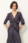 Nylia Printed Satin Dress