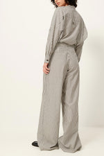 Provencia Striped Cotton Trousers