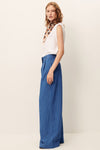 Provencia Poplin Wide-Leg Trousers