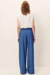Provencia Poplin Wide-Leg Trousers