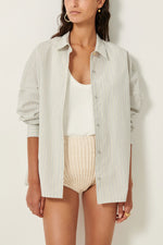 Rohmer Open-Back Cotton Shirt