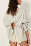 Rohmer Open-Back Cotton Shirt