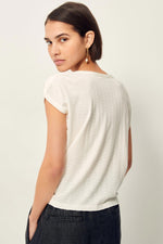 Sixtojacquard Cotton-Blended T-Shirt