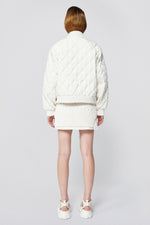 Rollins Wool Knit and Polyester Bomber