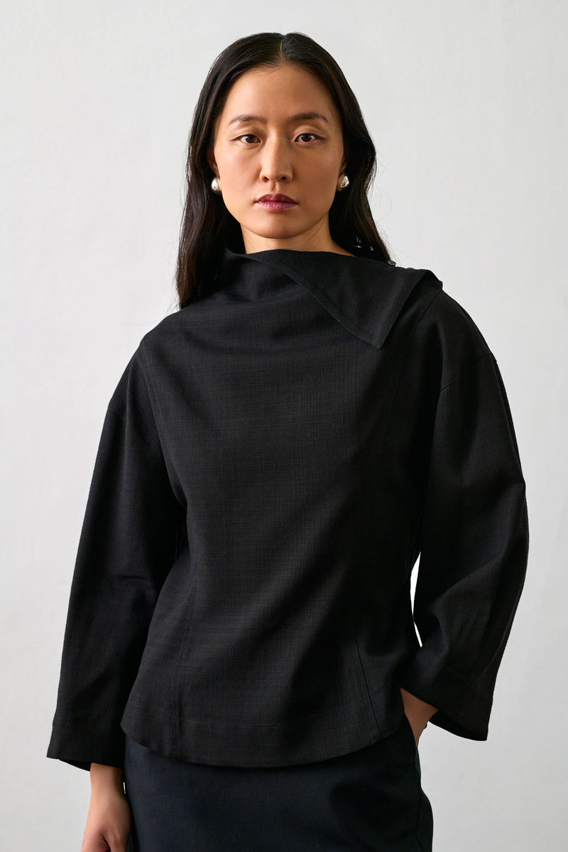 Figari Slub Cotton-Blended Blouse