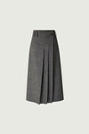 Varna Wool-Blended Pleated Skirt