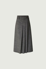 Varna Wool-Blended Pleated Skirt