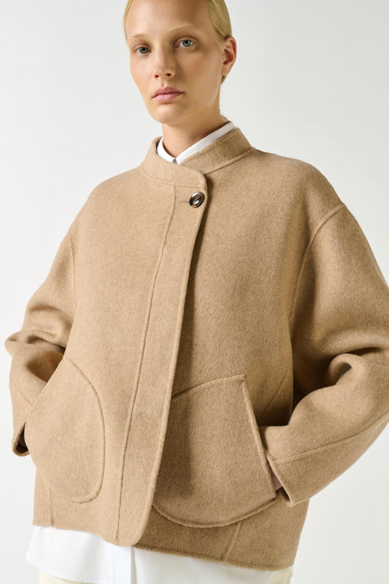 Windsor Double-Sided Wool Short Coat