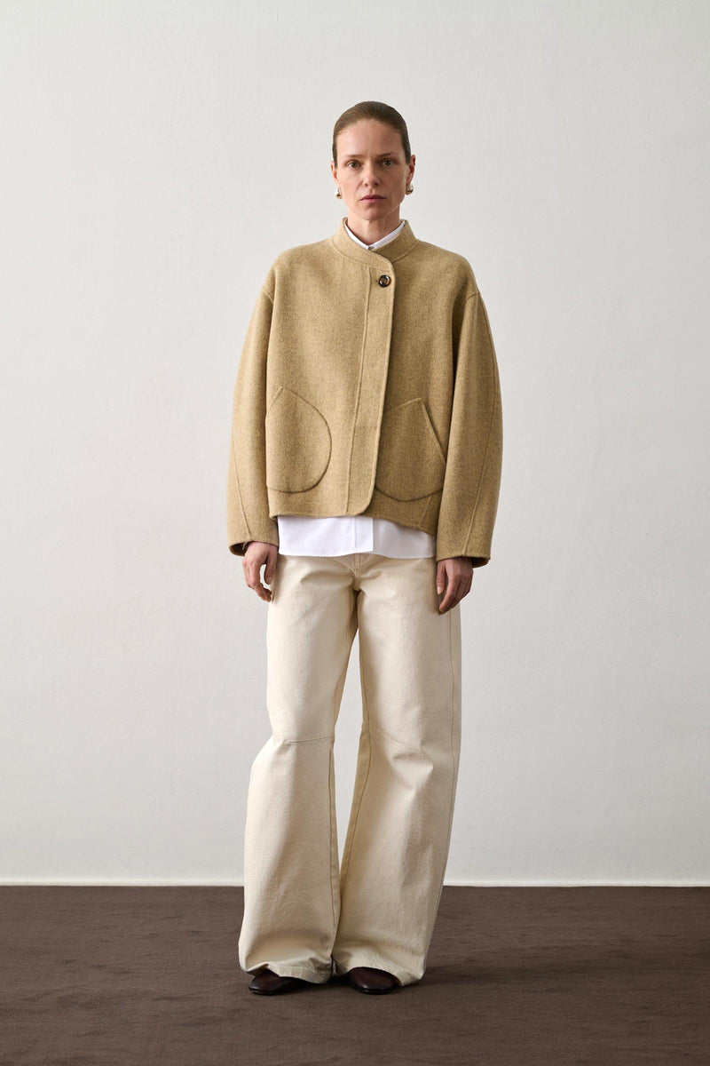 Windsor Double-Sided Wool Short Coat